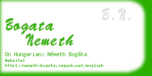 bogata nemeth business card